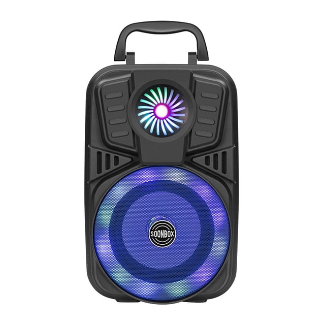 EGNMCR Sound Machine Bluetooth Speaker USB Card Cool Lantern Dance Outdoor Portable Small Speaker The Pendant