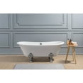 thumbnail image 6 of 67" Cast Iron R5061-CH-CH Soaking Clawfoot Tub and Tray with External Drain, 6 of 10