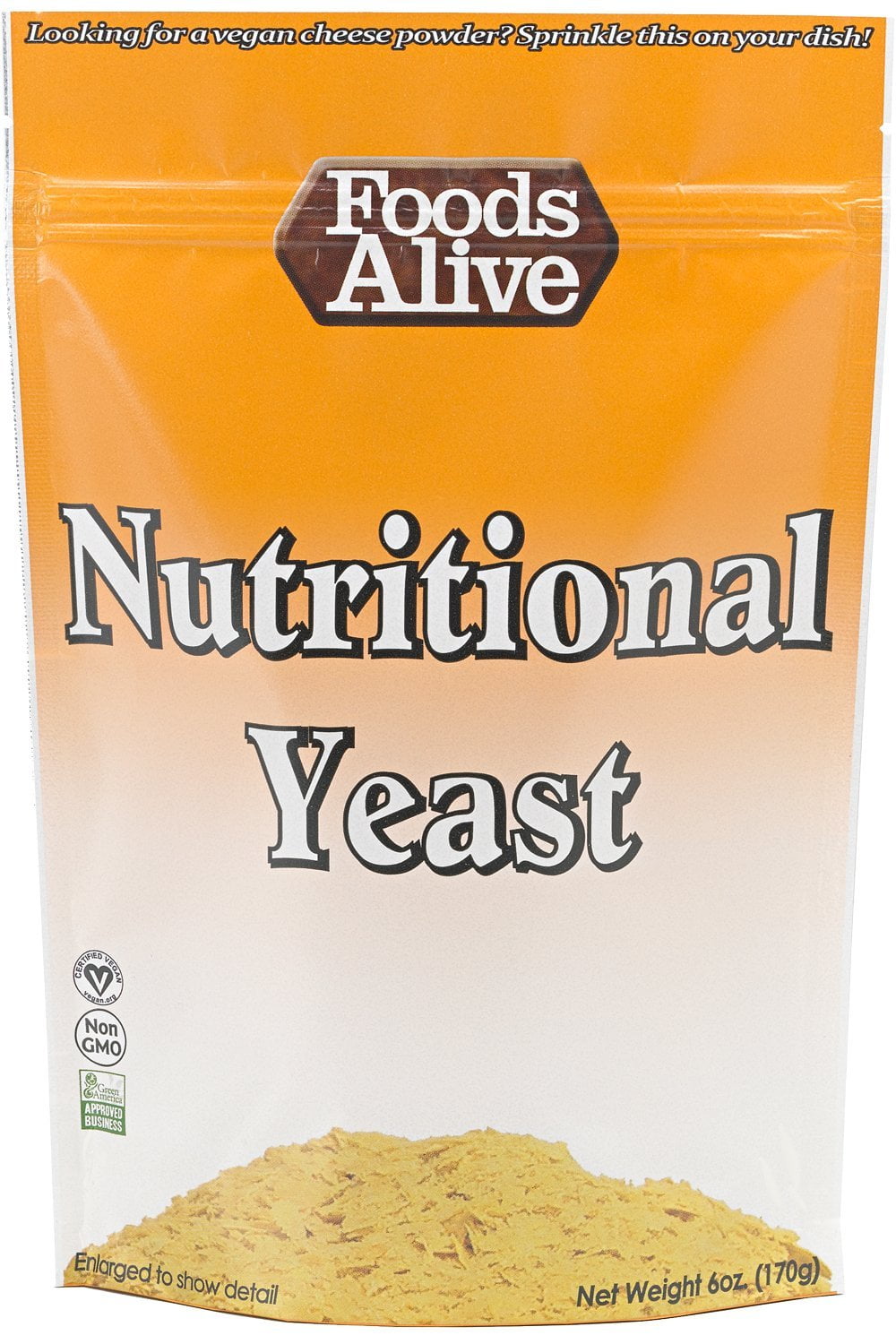 Foods Alive Nutritional Yeast 6 oz Vegan