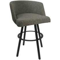 Extra Tall Bar Stool Swivel Metal 34" Seat - Joey - Mojave Gray - Gray