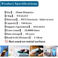thumbnail image 4 of shiyou-TimesKey 20 Pcs Étiquettes NFC NTAG213 Autocollants, 25mm Ronds Inscriptibles 144 Octets Mémoire Compatible avec iPhone et Autres Appareils Compatibles NFC, 4 of 4