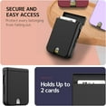 thumbnail image 3 of Compatible Samsung Galaxy Z Flip 5 Wallet Case with Card Holder,Heavy Duty Hinge Protective Cover Case for Galaxy Z Flip 5 Case with Wallet,Samsung Z Flip 5 5G Case with Screen Protector Black, 3 of 7
