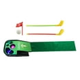 thumbnail image 1 of Juego de golf para niños, juego de minigolf con tapete, 1 pelota de golf, 2 postes de golf, juguetes de golf para deportes interiores y exteriores par, 1 of 9