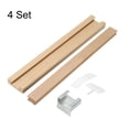 thumbnail image 3 of Uxcell 4 Set Deslizadores de Cajón de Madera, 15-3/4 (40 CM) Guía Central de Madera Clásica con Soporte de Deslizamiento, 3 of 5