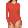thumbnail image 1 of Xishao Women's Round Neck Short Sleeve T Shirts Basic Bodysuits Xishao ropa, 1 of 2