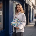 thumbnail image 6 of FORMRS 15-15.6 inch Laptop Sleeve Case Soft Carrying Quilted Computer Bag Cover, Blue Checkered Daisy, 6 of 7