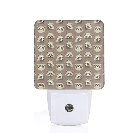 

Sigee Raccoon for Night Lights Plug into Wall Dusk to Dawn Sensor Warm White Led Night Light 0.5W for Kid Hallway