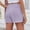 Purple, variant on Sevevn Women's Spring/Summer New Style Women's Solid Color Drawstring Pocket Fashion Casual Shorts Holiday Gift Finder Red L