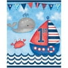 Unique Industries Assorted Colors Nautical Birthday Party Bags, 8 Count
