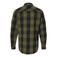 thumbnail image 2 of Burnside Snap Front Long Sleeve Plaid Flannel Shirt Size up to 4XL, 2 of 4