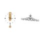 thumbnail image 1 of Reloj de pared silencioso de metal, decoración de pared con números , placa floral, decoración colgante para interiores y exteriores, h, 1 of 8