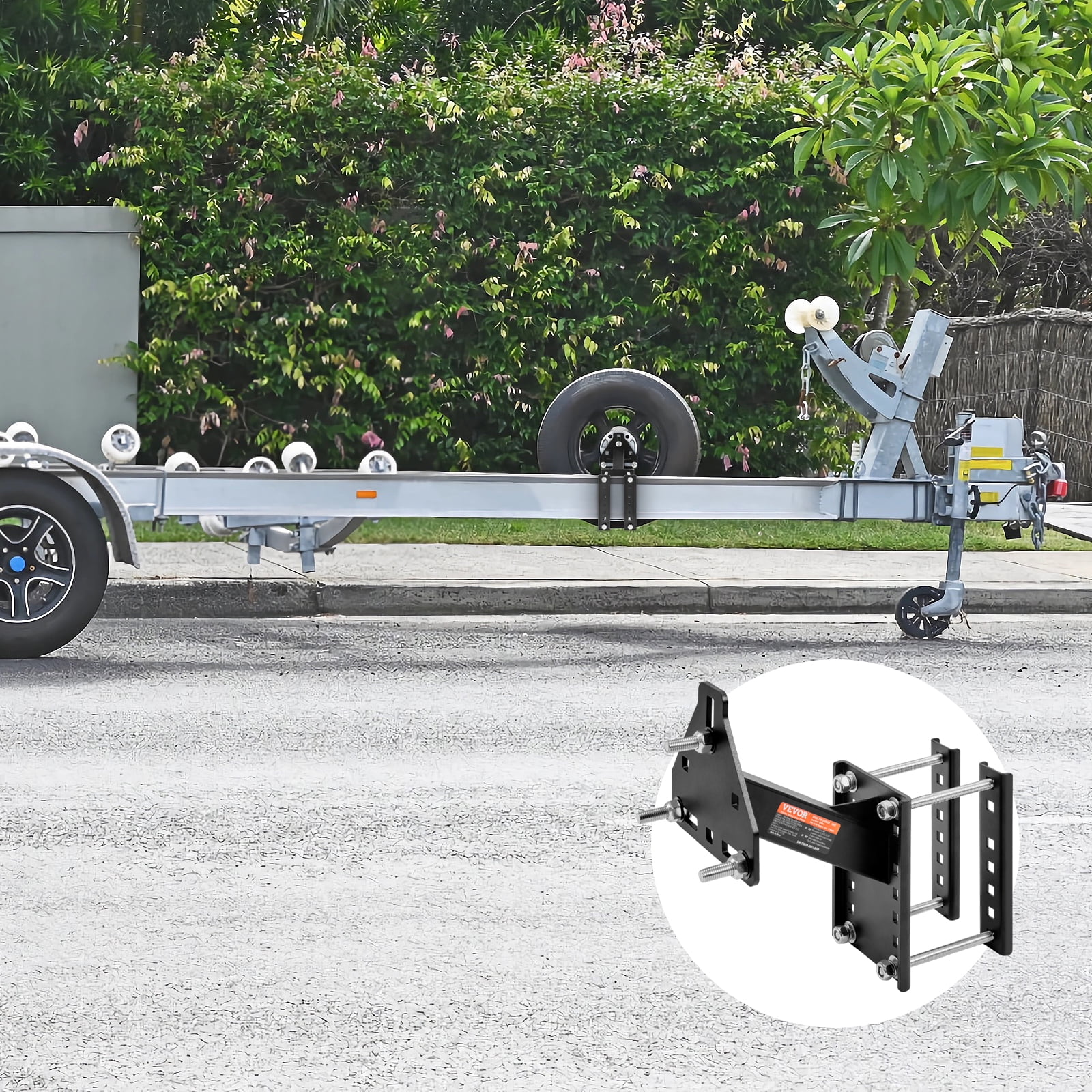 BENTISM Trailer Spare Tire Carrier Tire Bracket Mount Carrier for 4,5,6