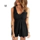 thumbnail image 5 of Minnieouse Mono de verano sin mangas con cuello en V para mujer, vestido para acampar, Color sólido, chaleco con botones para niñas, ropa con tirantes conjuntos de ropa Negro METRO Minnieouse AP011283-26, 5 of 6