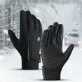 thumbnail image 5 of EARKITY Cycling Gloves, Winter Gloves, Bike Gloves, Touch Screen Warm Gloves, Cold Weather Windproof Cycling Driving Riding Bike Telefingers Thermal Gloves, Non-slip Adjustable Full Finger Mittens, 5 of 5