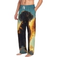 thumbnail image 2 of Balery Golden Cloud Winged Dog print Men's Pajama Pants,Ultra Lightweight Pjs,Lounge Pant-Small, 2 of 9