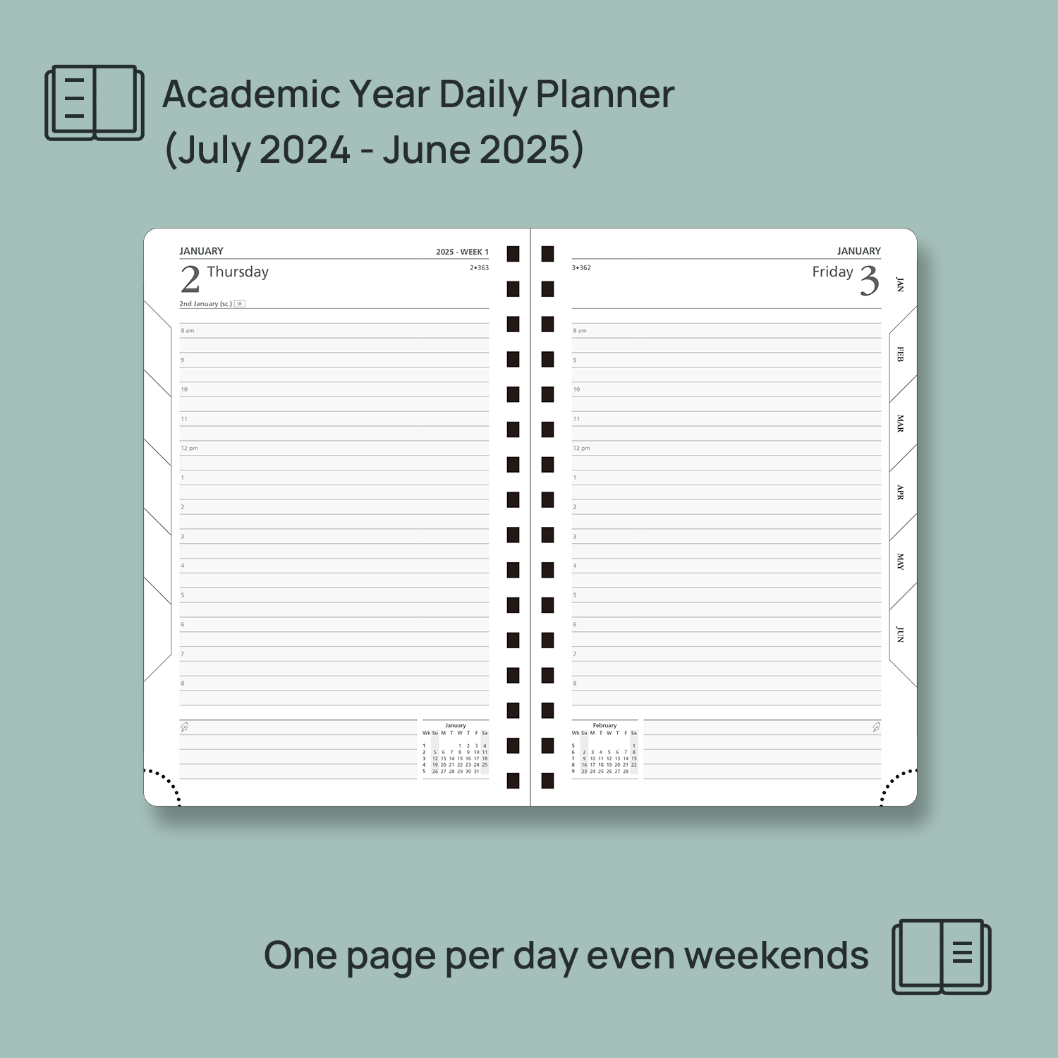 2024-2025 Appointment Book Planner - July 2024 To June 2025 Daily Weekly Organizer