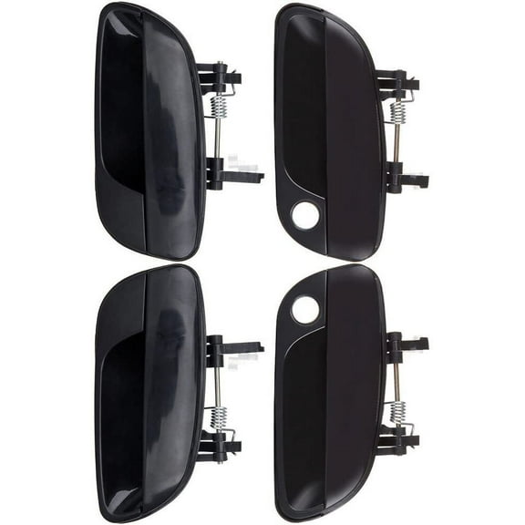 CCIYU Door Handles Exterior Front Rear Driver Passenger Side Replacement fit for 2001-2005 for Hyundai Elantra Black(4pcs)
