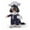 Navy, variant on Jester Clown Dog Halloween Costume, Funny Two-Leg Circus Pet Halloween Costumes for Halloween Role Play, Carnival Party, and Photo Props (Vermilion)