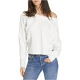 thumbnail image 2 of Free People Josie - Blusa con hombros descubiertos para mujer, color blanco, grande Free People fuera del hombro, 2 of 2