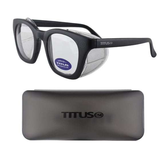 Titus Retro Style Safety Glasses with Side Shield