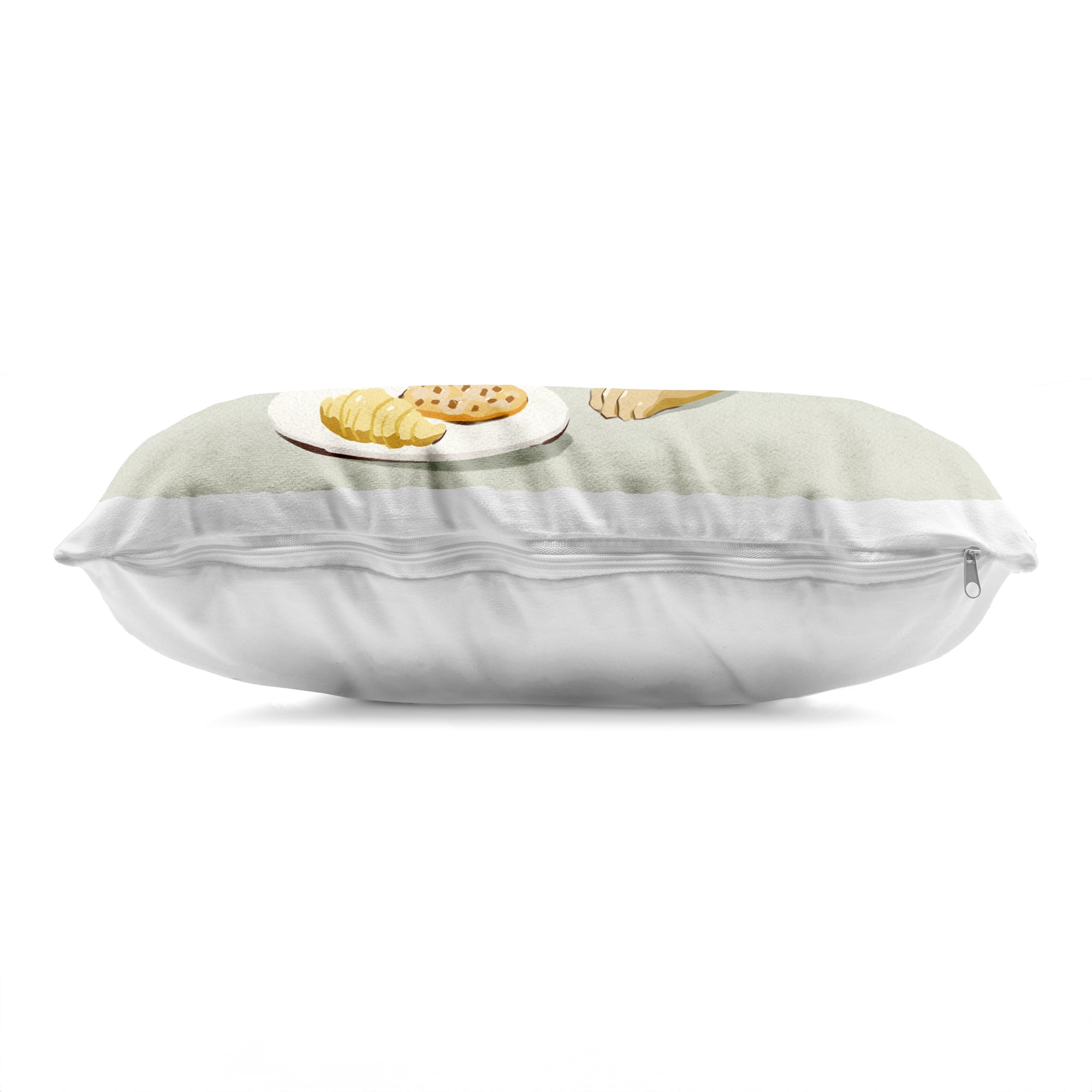 Stupell Industries Yawning Dog with Morning Coffee Decorative Printed Throw Pillow, design by Ziwei Li, 14 x 7 x 20