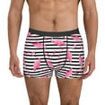 thumbnail image 4 of Wukai Flamingos Print Men’s Underwear Breathable Boxer Briefs,&nbsp;Moisture Wicking & Breathable-Large, 4 of 7