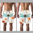 thumbnail image 3 of luoweisi Men's Beach Shorts Quick Dry Swim Trunks with Mesh Lining Dragonfly S, 3 of 5