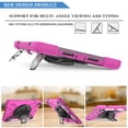 thumbnail image 4 of Dteck Case For Apple iPad 10.2" 8th Generation 2020 Released,Shockproof Armor Rugged Rubber Hard Back Heavy Duty Protective Hard Strap Kickstand iPad 7th Gen 10.2" 2019 Cover,Rose, 4 of 6