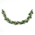 thumbnail image 1 of Holiday Time PL 8ft Plastic  White Berry Leaf Garland Home Decor, 1 of 5