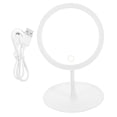thumbnail image 4 of OULII 1Pack Light Up Mirror For Makeup Led Charging With Silver Abs Plastic Round, 4 of 7