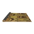 thumbnail image 2 of Ahgly Company Indoor Round Abstract Brown Modern Area Rugs, 7' Round, 2 of 4