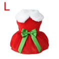 thumbnail image 1 of Lefu Costume de Noël pour Chien, Robe pour Chiot, Vêtements de Père Noël pour Animaux, Jupe en Velours, 1 of 4