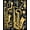 Gold, Pattern 3, variant on ODIKA 4'x6' Machine Washable Non-Slip Area Rug, Art Inspired Grippers Elegant Display Clips for Large & High Traffic Rug, Gray, 134295