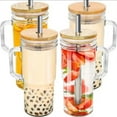 thumbnail image 4 of Yuarrent Taza para beber de 2 piezas con abertura de boca ancha con pajita y tazas con pajita fáciles de limpiar para regalo Teteras, 4 of 6