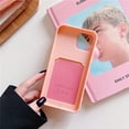 thumbnail image 5 of Wallet Phone Case Compatible with iPhone 12 Mini, Card Slot Design, Simple Color Purse Protective Business Case Hard Back Covers (Pink, iPhone 12 Mini), 5 of 14