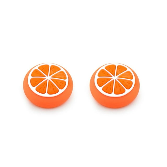 LOVEVER 2Pcs Fruit Theme Thumb Grip Caps Compatible with Switch & Switch Lite Game Controller Soft Silicone Joystick Cover Thumb Cap