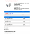 thumbnail image 2 of Oil Filter - Compatible with 1949 - 1959 Dodge Coronet 1950 1951 1952 1953 1954 1955 1956 1957 1958, 2 of 2