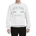 thumbnail image 2 of Wild Bobby City of New York NY Baseball Fantasy Fan Sports Unisex Crewneck Sweatshirt, White, 3X-Large, 2 of 6