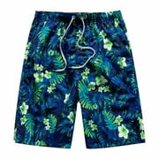 Tuscom Men's Swim Trunks Quick Dry Beach Swimming Board Shorts Mens Swimwear with Mesh Lining and Pockets