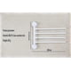thumbnail image 2 of 4-arm Wall Mounted Swivel Towel Ra, Fold Towel Ra, 180 Rotatable Towel Dryer For Bathroom Kitchen, 2 of 4