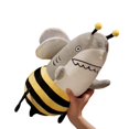 thumbnail image 1 of 120cm Funny Shark & Bee Plush Toy Stuffed Soft Shark Bee Doll Throw Pillow Cushion Kids Toys Birthday Christmas Giftyellow65cm Deng Xun unisex, 1 of 1