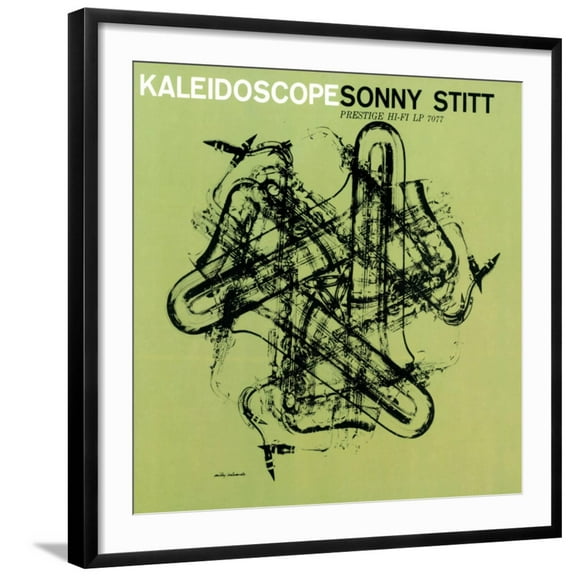 Art.com Sonny Stitt - Kaleidoscope Art Print, Black Frame Wall Art, 29" x 29"