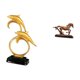 thumbnail image 5 of Figura de delfín,Colección de adornos de escritorio con figuras de delfines,Figura de caballo,Escultura de figura de caballo en miniatura coleccionable,Estatua de animal de adorno de caballo, 5 of 8