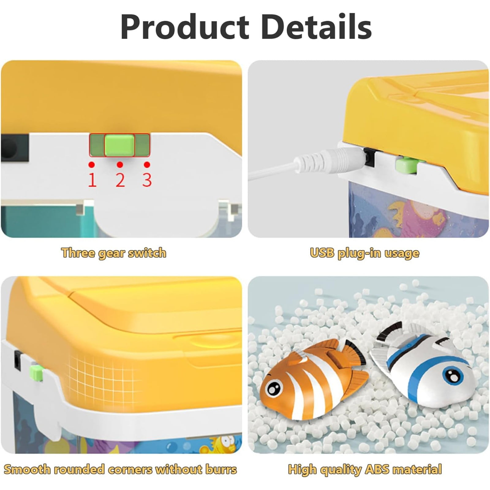 ds Aquarium Fishing Toy With Light & Music - Artificial Fish Tank With 2 Magnetic Fish, Electric Design - Educational Toy For Children
