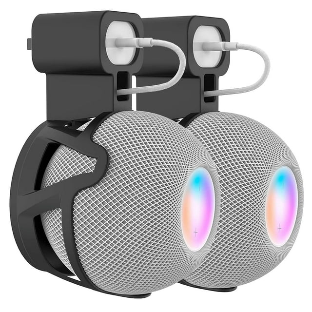 Soporte de pared con enchufe CUHIOY para Homepod Mini, paquete de 2