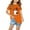 Orange, variant on Kids Boys Girls Halloween T-shirt Kids Kids Halloween Ghost Print Shirt Fashion Cute Round Neck Short Sleeve Cotton Top Kids Clothes Black