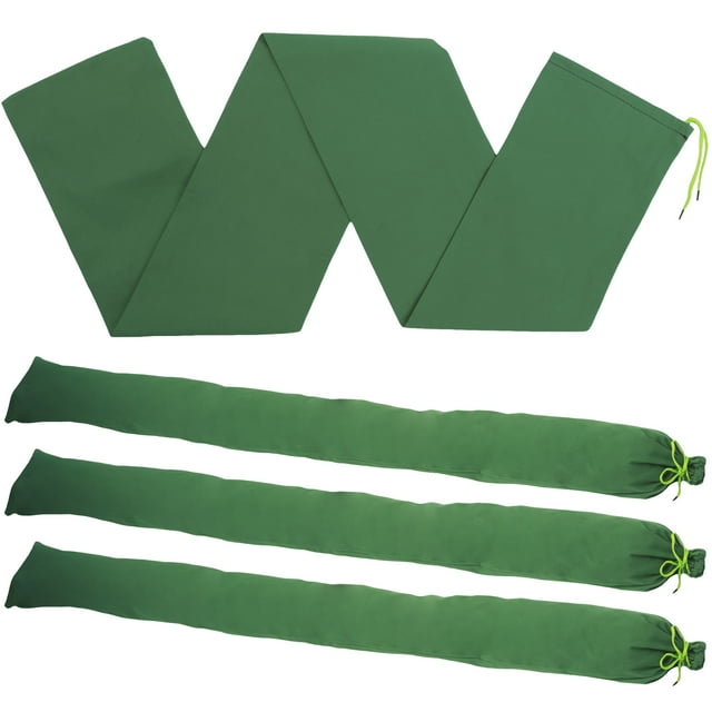 4Pcs Longues Sacs de Sable en Toile Grande Capacité de Protection contre les Inondations Sacs de Sable avec Bande Élastique Réutilisable Barrière à l'Eau de Pluie Sacs de Sable de Contrôle des Inondations Sacs de Sable pour le Blocage de l'Eau des Terres Agricoles Urbaines
