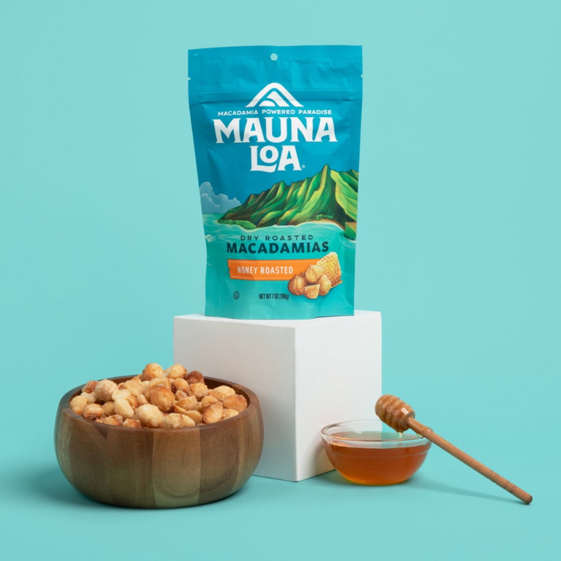 Mauna Loa Honey Roasted Macadamia Nuts 4oz Bag gluten-free