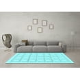 thumbnail image 3 of Ahgly Company Indoor Square Solid Light Blue Modern Area Rugs, 8' Square, 3 of 4