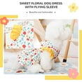thumbnail image 4 of Dog Dress Summer for Small Dogs Cats Girl Cute Floral Puppy Harness Dresses with D Ring Pet Dog Princess Birthday Dress Female Doggie, 4 of 7